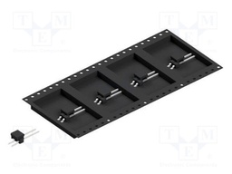 Connector: pin strips; pin header; male; PIN: 2; 2.54mm; SMT; 1x2
