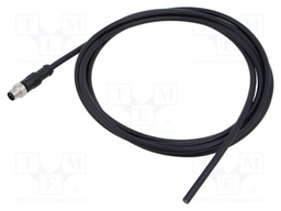 Connector: M8; plug; male; straight; cables; -20÷80°C; IP67; PIN: 3