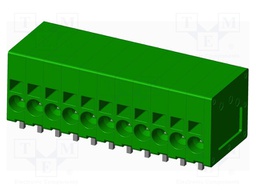 Connector: PCB terminal block; terminal; Plating: tinned; on PCBs