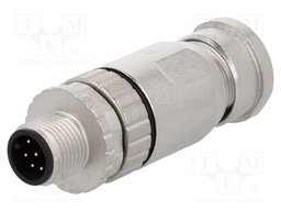 Plug; M12; PIN: 8; male; A code-DeviceNet / CANopen; for cable