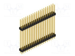 Connector: pin strips; pin header; male; PIN: 38; 2.54mm; THT; 2x19