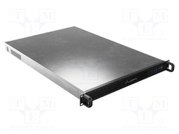 Enclosure: ATX server; Standard: 19"; 1U; black; Z: 430mm; X: 650mm