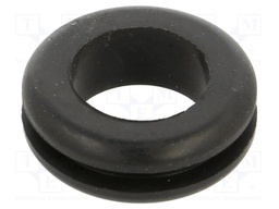 Grommet; black; UL94HB; TPR