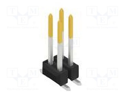 Connector: pin strips; pin header; male; PIN: 4; 2.54mm; SMT; 2x2