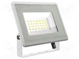 Lamp: LED flood light; 20W; 230VAC; white warm; 110°; 3000K; 25000h