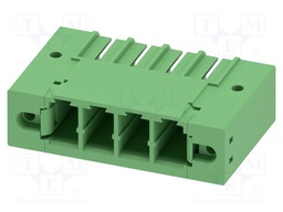 PCB headers, nominal cross section: 6 mm?, color: green, nom
