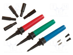 Measuring tip; 11A; 1kV; red,blue,green
