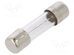 Fuse: fuse; quick blow; 6A; 125VAC; cylindrical,glass; 5x20mm; 5MF