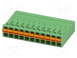 PCB connector, nominal cross section: 1.5 mm2, color: green,