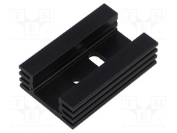 Heatsink: extruded; U; TO220; black; L: 50mm; W: 32mm; H: 14mm; 8.5K/W