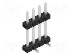 Connector: pin strips; pin header; male; PIN: 4; 2mm; SMT; 1x4; 100V