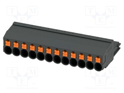 PCB connector, nominal cross section: 4 mm2, color: black, n