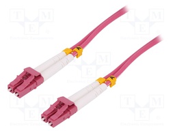 Connector: fiber optic; patchcord; multi mode duplex (MM); male