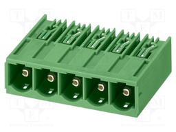 PCB headers, nominal cross section: 16 mm?, color: green, no
