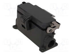 Enclosure for connectors: HDC; IP66; Gland: PG21