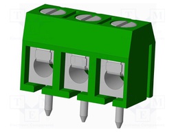 Connector: PCB terminal block; terminal; Plating: tinned; on PCBs