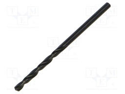 Drill bit; for metal; Ø: 2.5mm; L: 57mm; high speed steel