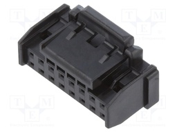 Plug; wire-board; female; DF51K; 2mm; PIN: 16; w/o contacts