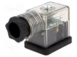 Connector: valve connector; plug; form B; 11mm; female; PIN: 3; mPm