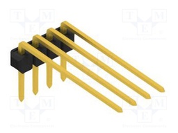 Connector: pin strips; pin header; male; PIN: 4; 2.54mm; THT; 1x4