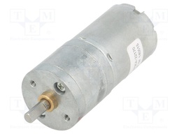Motor: DC; with gearbox; LP; 6VDC; 2.4A; Shaft: D spring; 78rpm