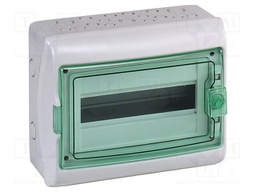 Enclosure: for modular components; IP65; light grey; IK09