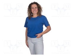 T-shirt; blue; cotton,conductive fibers; Size: L; ESD,unisex