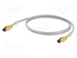 Patch cord; S/FTP; Cat 6a; RJ45,both sides; stranded; Cu; 0.5m