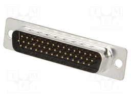 D-Sub HD; PIN: 44; plug; female; stamped and formed contacts
