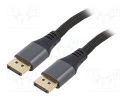 Cable; DisplayPort 1.4; DisplayPort plug,both sides; 1.8m; black