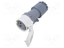 Connector: AC supply; plug; female; 16A; IEC 60309; IP44; PIN: 2