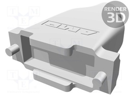 Enclosure: for D-Sub connectors; D-Sub 15pin,D-Sub HD 26pin