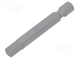 Screwdriver bit; Allen hex key; HEX 6mm; Overall len: 50mm