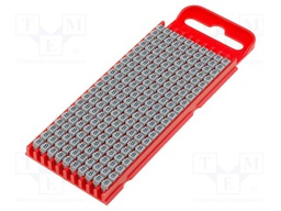 Markers for cables and wires; Label symbol: 8; 2÷2.8mm; grey