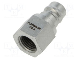 Quick connection coupling; connector pipe,double-sided; 400bar