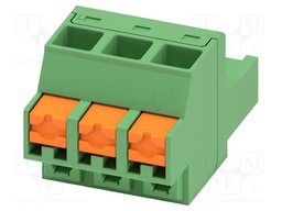 PCB connector, nominal cross section: 2.5 mm2, color: green,