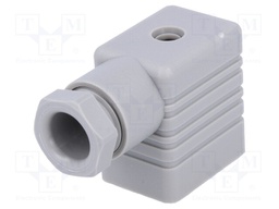 Connector: valve connector; plug; form B; 11mm; female; PIN: 3; 250V