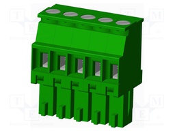 Connector: pluggable terminal block; plug; female; angled 90°