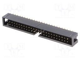 Socket; IDC; male; PIN: 50; vertical; SMT; gold flash; 2.54mm