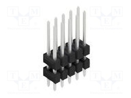 Connector: pin strips; pin header; male; PIN: 10; 2.54mm; THT; 2x5
