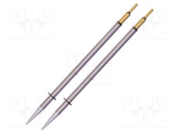 Tip; chisel; 0.6x9mm; 468°C; for hot tweezers; 2pcs; MicroFine