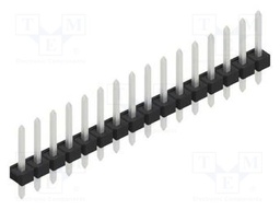 Connector: pin strips; pin header; male; PIN: 16; 2.54mm; THT; 1x16