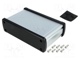 Enclosure: multipurpose; X: 146.6mm; Y: 89mm; Z: 41.6mm; aluminium