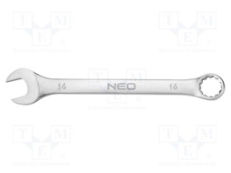 Wrench; combination spanner; 16mm; Chrom-vanadium steel; L: 200mm