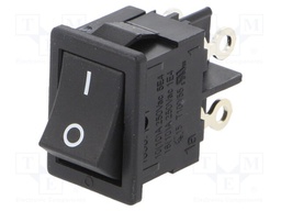ROCKER; DPST; Pos: 2; OFF-ON; 4A/250VAC; black; IP40; 100mΩ; -20÷85°C