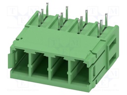 PCB headers, nominal cross section: 6 mm?, color: green, nom
