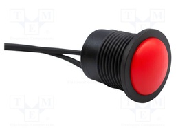 Switch: vandal resistant; Pos: 2; SPST; 2A/24VDC; IP67; OFF-(ON)