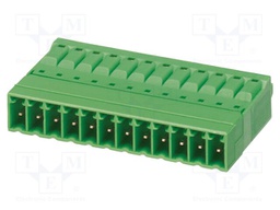 PCB connector, nominal cross section: 1.5 mm2, color: green,