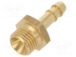 Plug-in nozzle; with bushing; brass; Connection: 6mm