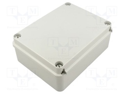 Enclosure: junction box; wall mount; plastic; grey